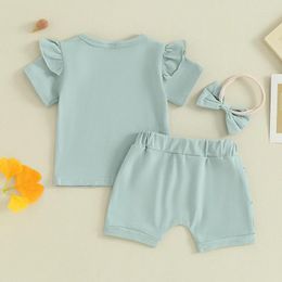 Clothing Sets Toddler Baby Girl Summer Clothes Daddys Girls Short Sleeve T Shirt And Shorts Cute Casual Outfits