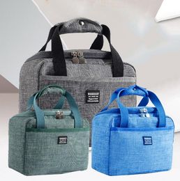 DIHOPE Portable Lunch Bag New Thermal Insulated Box Tote Cooler Handbag Bento Pouch Dinner Container School Food Storage C01258150313