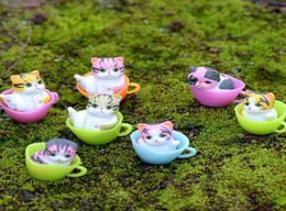 Miniature Terrariums Fairy Garden Decorative Resin Cat Figurine Craft Gift Ornament Terrarium ZHL49285038295