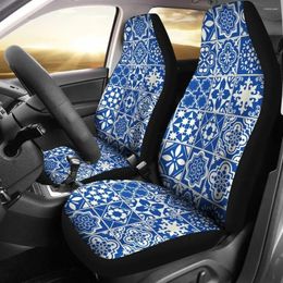Car Seat Covers Swedish Print Pattern Cover Set 2 Pc Accessories Mats