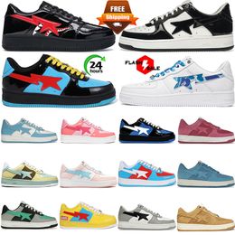 Free shipping designer Casual Shoes outdoor mens womens Low platform shark Black Camo bule Beige Suede sports sneakers trainers fashion Tennis shoes size 5.5-11