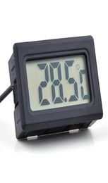 100pcs Digital LCD Screen Thermometer Refrigerator Fridge zer Aquarium FISH TANK Temperature 50110C GT Black white Color lin5671072