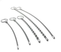 Stainless Steel Urethral Sound Dilators Sounding Penis Plug Beads sexy Toys For Men Catheters Insert2823205