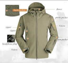 Men's Jackets 2024 Mens Outdoor Jacket Military Tactical Windproof Waterproof Lightweight Breathable Comfortable Hiking Men