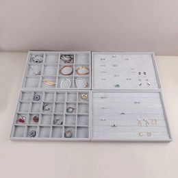 Jewellery Boxes Velvet Jewellery Display Stackable Exquisite Jewellery Holder Portable Ring Earrings Necklace Organiser Box