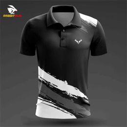 Men's Polos Outdoor Table Tennis Sports Polo T-shirt Mens Fashion Collar Short Sleeve Summer Comfortable and Breathable Athletic Clothing Loose Top Q240509