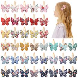 Party Favor Kids Butterfly HairClip Children Bows Head Accessory Girls Hair Accessories Bowknot Hairpin Girl Headwear T9I002639