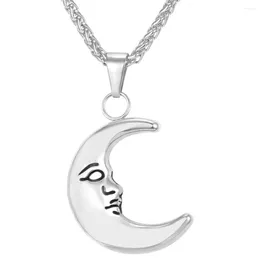 Pendant Necklaces Moon Necklace Stainless Steel Memorial Jewellery