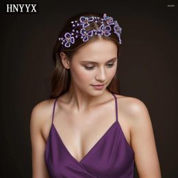 Headpieces HNYYX Luxury Sparkling Womens Crystal Wide Hair Hoop Girls Princess Headband Bridal Wedding Baroque Party Accessories A170
