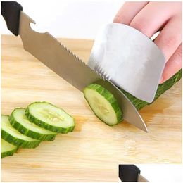 Baking Pastry Tools New Stainless Steel Kitchen Tool Hand Finger Protector Knife Cut Slice Protective Er Vegetable Cutting Drop Deli Dhoxw