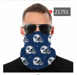 Football Designer Seamless Bandana for Rave Face Mask Dust Wind UV Sun Neck Gaiter Tube Headwear Motorcycle Cycling Riding Running3620411