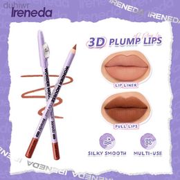 Lip Pencils Ireneda 6-color lipliner waterproof durable silk lip liner matte lipliner female cosmetics d240510