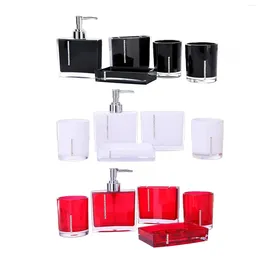 Bath Accessory Set 5 Piece Bathroom Accessories Toilet Toothbrush Holder For El