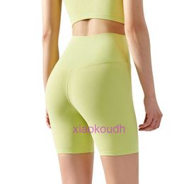 Lu Woman Yoga Sports Biker Hotty Hot Shorts New No Size 4 Point Summer High Waist Trace Tight CyclingPants