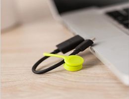 USB Cable Holder Strap Magnetic Organizer Gather Clips Bookmark keychain Multifunction Management Silicone Earphone Cord Winder LX2293409