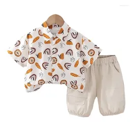 Clothing Sets Summer Baby Clothes Suit Children Boys Fashion Cartoon Shirt Shorts 2Pcs/Sets Toddler Casual Sports Costume Kids Tracksuits