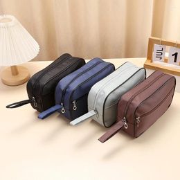 Cosmetic Bags Men Travel Makeup Bag Wallet Fashion Solid Color Wash Casual Toiletry Holder For