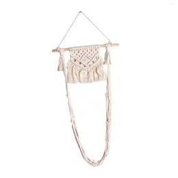 Decorative Figurines Toilet Paper Holder Net Bag Decor Organiser Wall Mounted Tissue Rolls