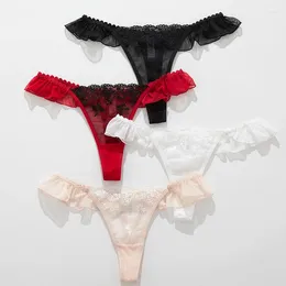 Women's Panties Delivery Women Sexy Female Briefs Nylon Underwear Low Waist Young Girl Clothes Fashion 4piece/lot Underpants Lace