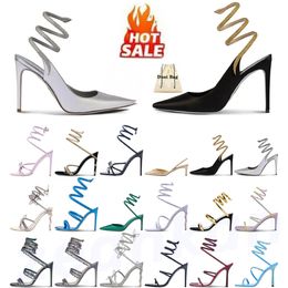 shoes High heels designer heel office womens red twining elegant stiletto RENE white slivery black brown blue dark green yellow orange royal gold women dress pink