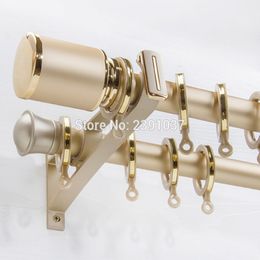 Luxurious Roman rods mute Europe curtain rods single and double rod curtain rods curtains track accessories T200601 280G