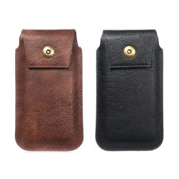 Pouches Phone Bag Universal PU Leather Belt Pouch Cover For Huawei Moto G Smartphone Holster Case For Xiaomi Redmi Poco Vivo Tecno
