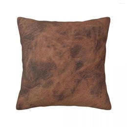 Pillow Tan Brown Old Leather | Ethical Cowhide And Skin Throw Cases Decorative Sofa