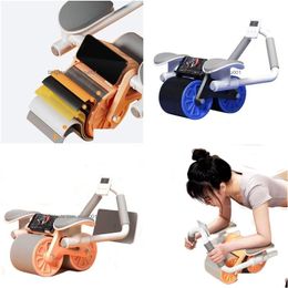 Ab Rollers Abdominal Wheel Matic Rebound Muscle Training Household Female Flat Support Trainer Push-Up Roll 230530 Drop Delivery Dhvqa