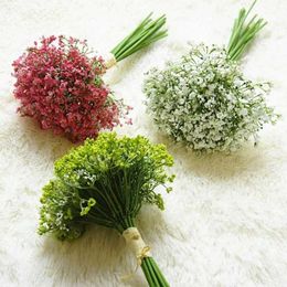 Decorative Flowers Wreaths Gypsophila Artificial Flowers Bridal Accessories Christmas Gift Home Decor Dining Indoor Bonsai Diy for Wedding Holiday Supplies