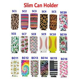 12oz Slim Can Sleeves Drink Holder Neoprene Insulated Bag Case Pouch1160054