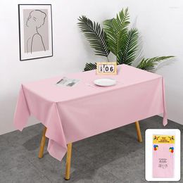 Table Cloth 50012 Waterproof Oil Proof And Wash Free PVCmesh Red Tablecloth Desk Student Coffee Mat Fabric Art