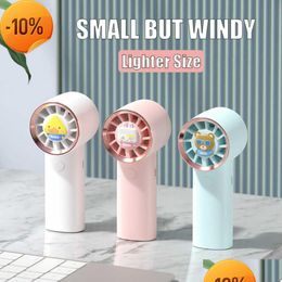 Other Home Appliances New Goone Portable Fan Hand-Held Quiet Small Usb Rechargeable Cute Mini For Student Dormitory Office Outdoor Han Dhhe8