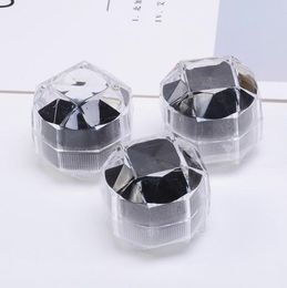 38CM Jewellery Package Boxes Ring Holder Portable Acrylic Transparent Rings Earring Display Box Storage Box Cases Bins Organiser NE6503927