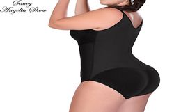 Sexy Women Waist Trainer Zipper Corset Slimming Tummy Enhancer Shapewear Lingerie Butt Lifter Body Shaper Plus Size Bodysuit 6XL4931182