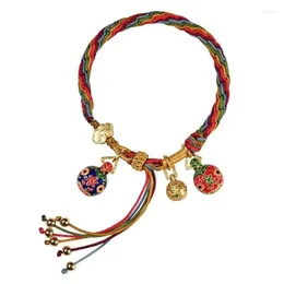 Charm Bracelets Ethnic Style Colourful Braideds Bracelet Delicate Versatile Hand Accessories For Couples Ies Wristbands Rope Family Gift