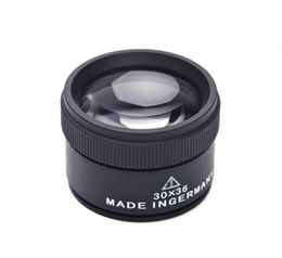 Black 30 X 36mm Jeweler Optics Loupes Magnifier Magnifying Tool Glass Lens Loop Microscope Watch Repair Tool269Y6621018