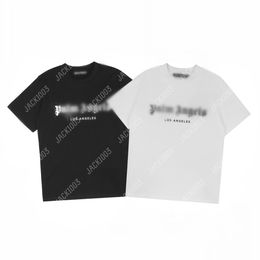 Palm PA 24SS Summer Beads Letter Printing Logo T Shirt Boyfriend Gift Loose Oversized Hip Hop Unisex Short Sleeve Lovers Style Tees Angels 2214 NIH