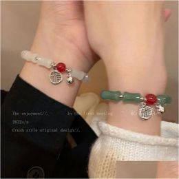 Beaded Bamboo Shape Bracelet Female Couples Best Friend Gift Bangle Jewelry Drop Delivery Bracelets Dhgarden Dhqlw