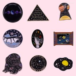 Brooches Quality Planet Star Enamel Pins Custom Coloured Stars Hand Oil Painting Cartoon Brooch Lapel Badges Jewellery Gifts Wholesale