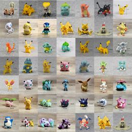 Factory wholesale price 47 styles 5cm Anime dolls hand-made anime Pikac hand-made models for children gifts