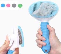 Dog Hair Removal Comb Grooming Cat Flea Com Pet Products Pet Comb Cats Comb for Dogs Grooming Tool Automatic Hair Brush Trimmer5364159