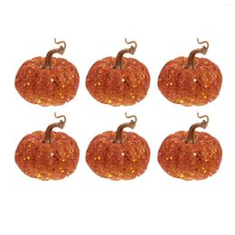 Decorative Flowers 6 Pcs Simulation Foam Pumpkin Dining Table Decor Simulated Desktop Party Decors Pumpkins Pendants Foams Crafts Hanging