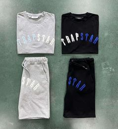 Mens T shirts Designer Tracksuit Trapstar London Shooter Short Embroidery Set Summer Breathable Casual Shorts Tracksuits design 6699ess