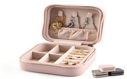 Portable Jewelry Storage Box Lady Girls Jewelry Box Organizer Mini Travel Jewelry Storage Case For Necklace Earrings Rings6141135