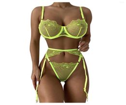 Bustiers Corsets 2022 Women039s Tube Bra Sexy Ingerie Lace Party Underwear Pyjamas Garter Sleepwear Steel Ring Lingerie Set E6471960