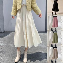 Skirts Fashionable Temperament For Women Summer Plus Size Gentle Wind Drape Splicing Slimming Mid Length Cake Skirt Faldas