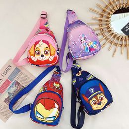 Cartoon children's chest male and female babies, stylish princess small shoulder bag, kindergarten gift bag trend 80% factory wholesale