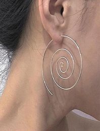 Stud Delysia King Women Cute Unique Temperament Round Spiral Earrings Romantic Alloy Simplicity Aestheticism Geometric DanglerStud5529557