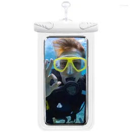 Storage Bags Waterproof Cellphone Pouch Underwater Phone Dry Bag With Lanyard Protector For Swimming Snorkelling