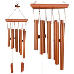 Decorative Figurines Wind Chime Bamboo Windchimes OutDecorates 10-Tube Wood Multi-Tube Music Small Pendant